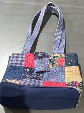 Patch work quilted cloth purse